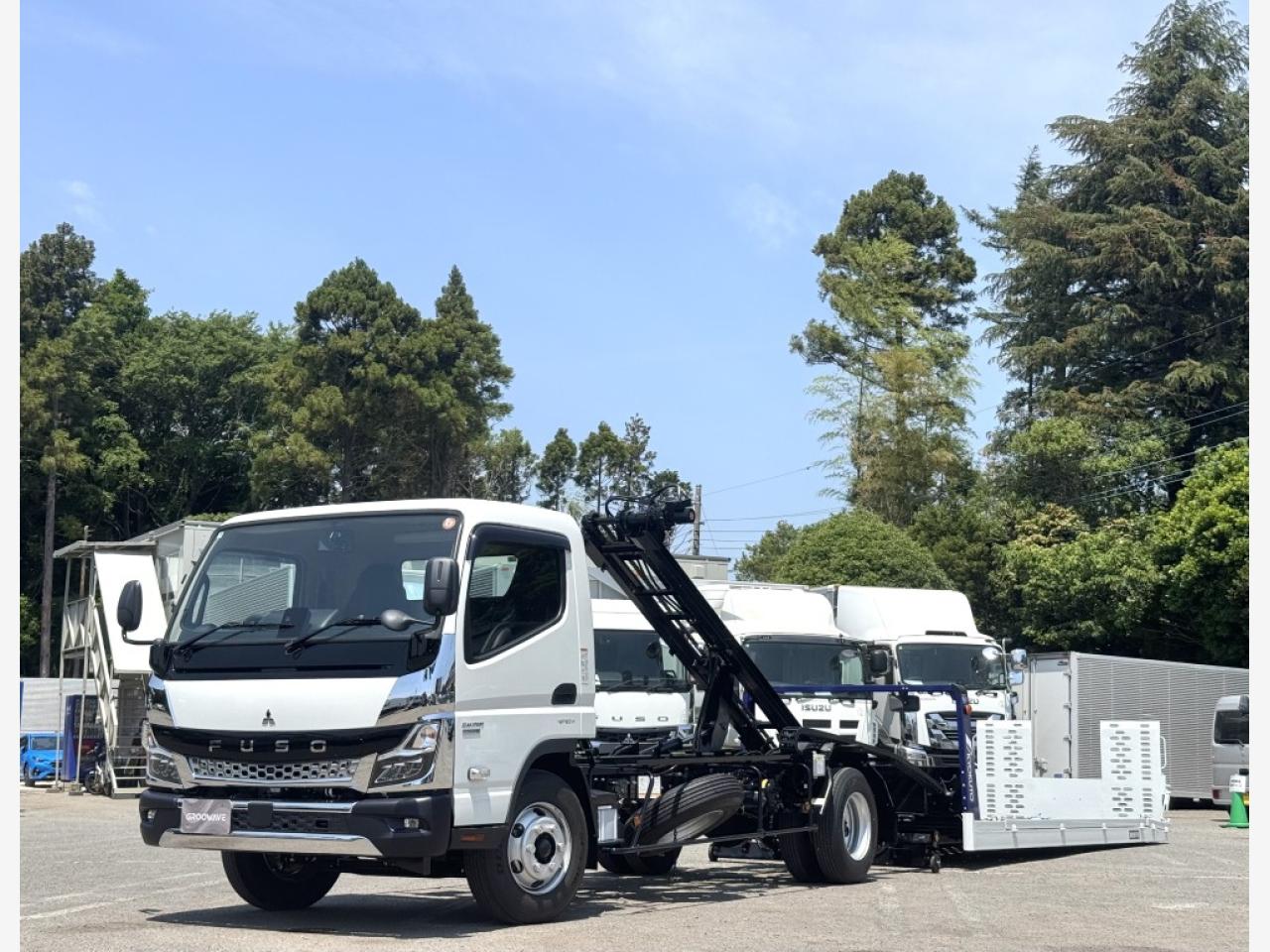 三菱キャンター2PG-FEB80 車両運搬車