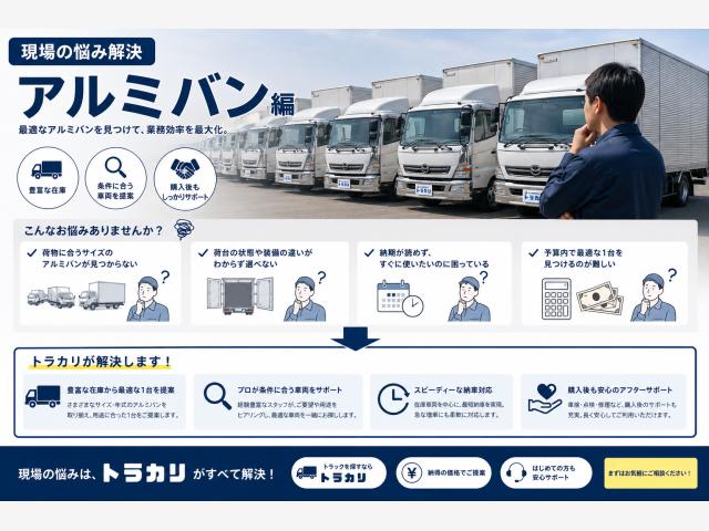 現場の悩み解決・アルミバン編